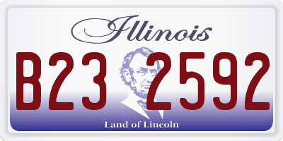 IL license plate B232592