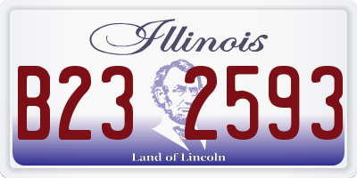 IL license plate B232593