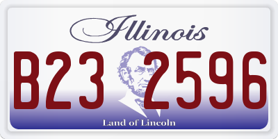 IL license plate B232596