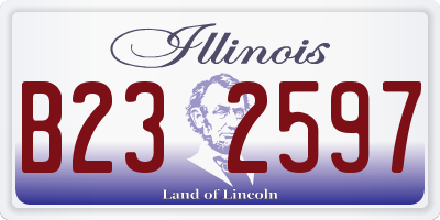 IL license plate B232597