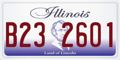 IL license plate B232601