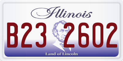 IL license plate B232602
