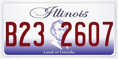 IL license plate B232607