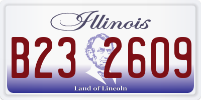 IL license plate B232609