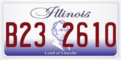 IL license plate B232610