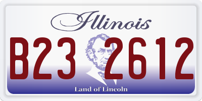 IL license plate B232612