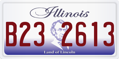 IL license plate B232613