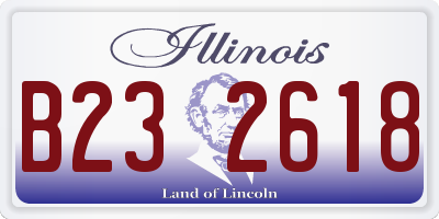 IL license plate B232618