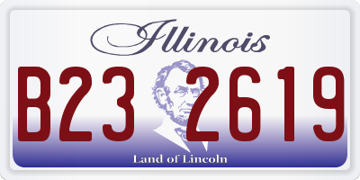 IL license plate B232619
