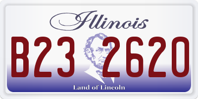 IL license plate B232620