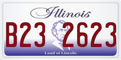 IL license plate B232623