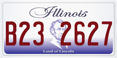 IL license plate B232627
