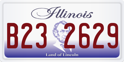 IL license plate B232629