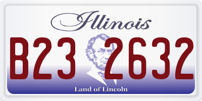 IL license plate B232632