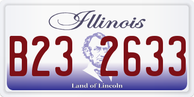 IL license plate B232633