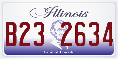 IL license plate B232634