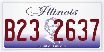 IL license plate B232637