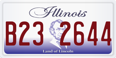 IL license plate B232644