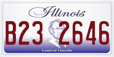 IL license plate B232646