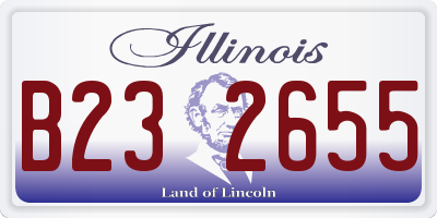 IL license plate B232655