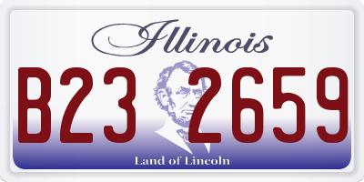 IL license plate B232659