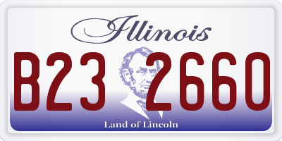 IL license plate B232660