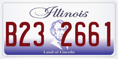 IL license plate B232661