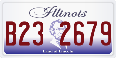 IL license plate B232679