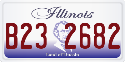IL license plate B232682