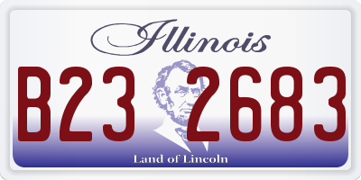 IL license plate B232683