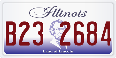 IL license plate B232684