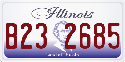 IL license plate B232685