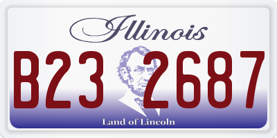 IL license plate B232687