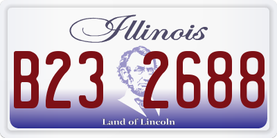 IL license plate B232688