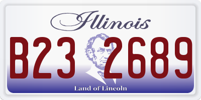 IL license plate B232689