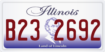 IL license plate B232692
