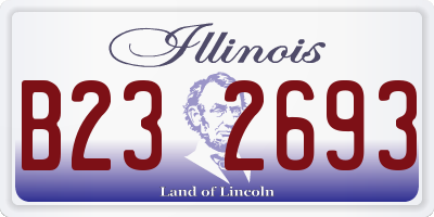 IL license plate B232693