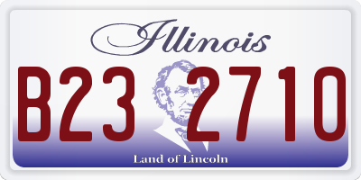 IL license plate B232710