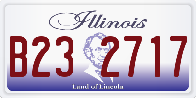 IL license plate B232717