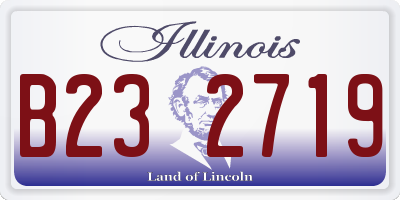 IL license plate B232719