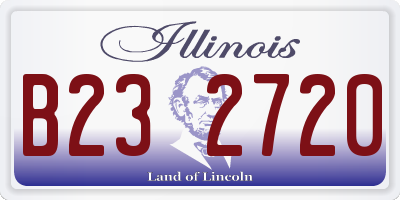 IL license plate B232720