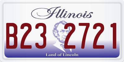 IL license plate B232721