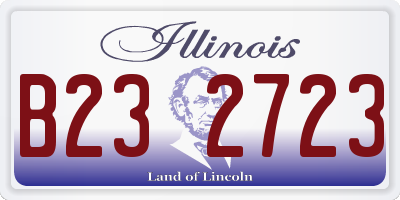 IL license plate B232723