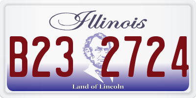 IL license plate B232724