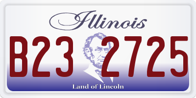 IL license plate B232725