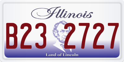 IL license plate B232727