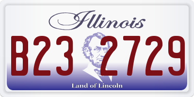 IL license plate B232729