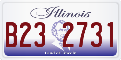 IL license plate B232731