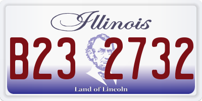 IL license plate B232732