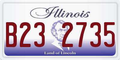 IL license plate B232735